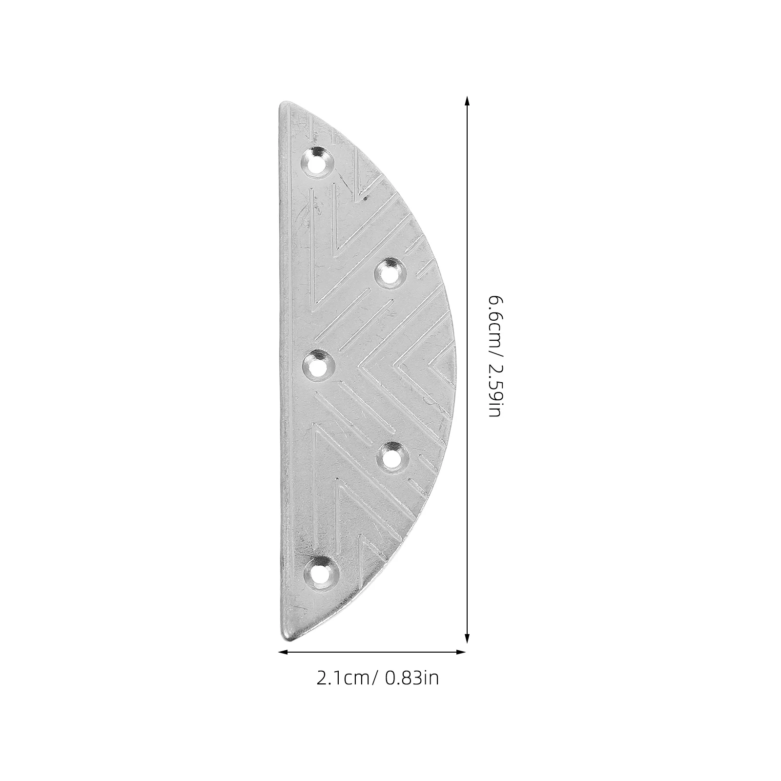 Piastre di riparazione per tallone in metallo per scarpe da uomo Cuscinetti per tallone per stivali Dischi resistenti all'usura Rubinetti antiscivolo a forma d'argento