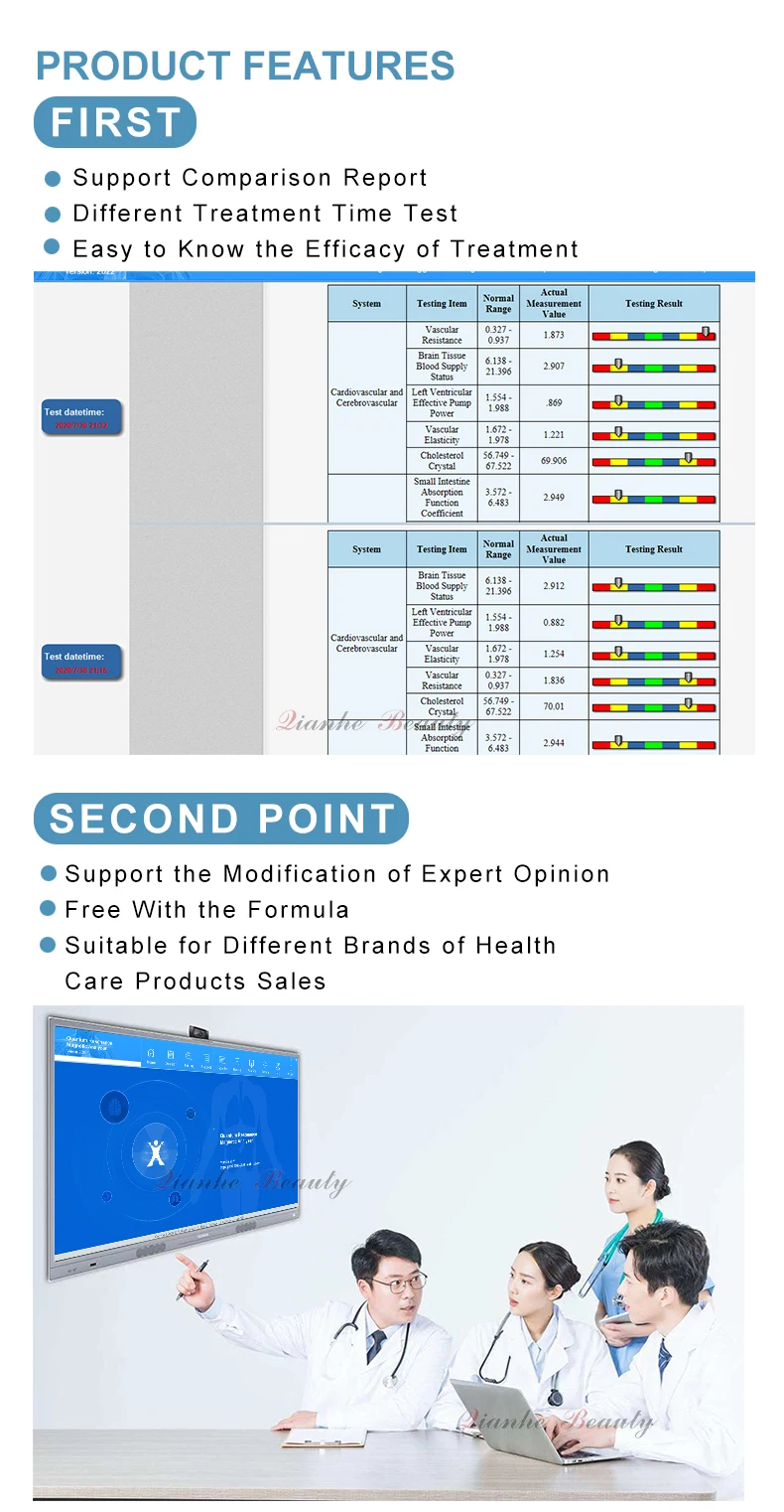 15th quantum resonance magnetic analyzer machine 3 test way promotion tool for health care