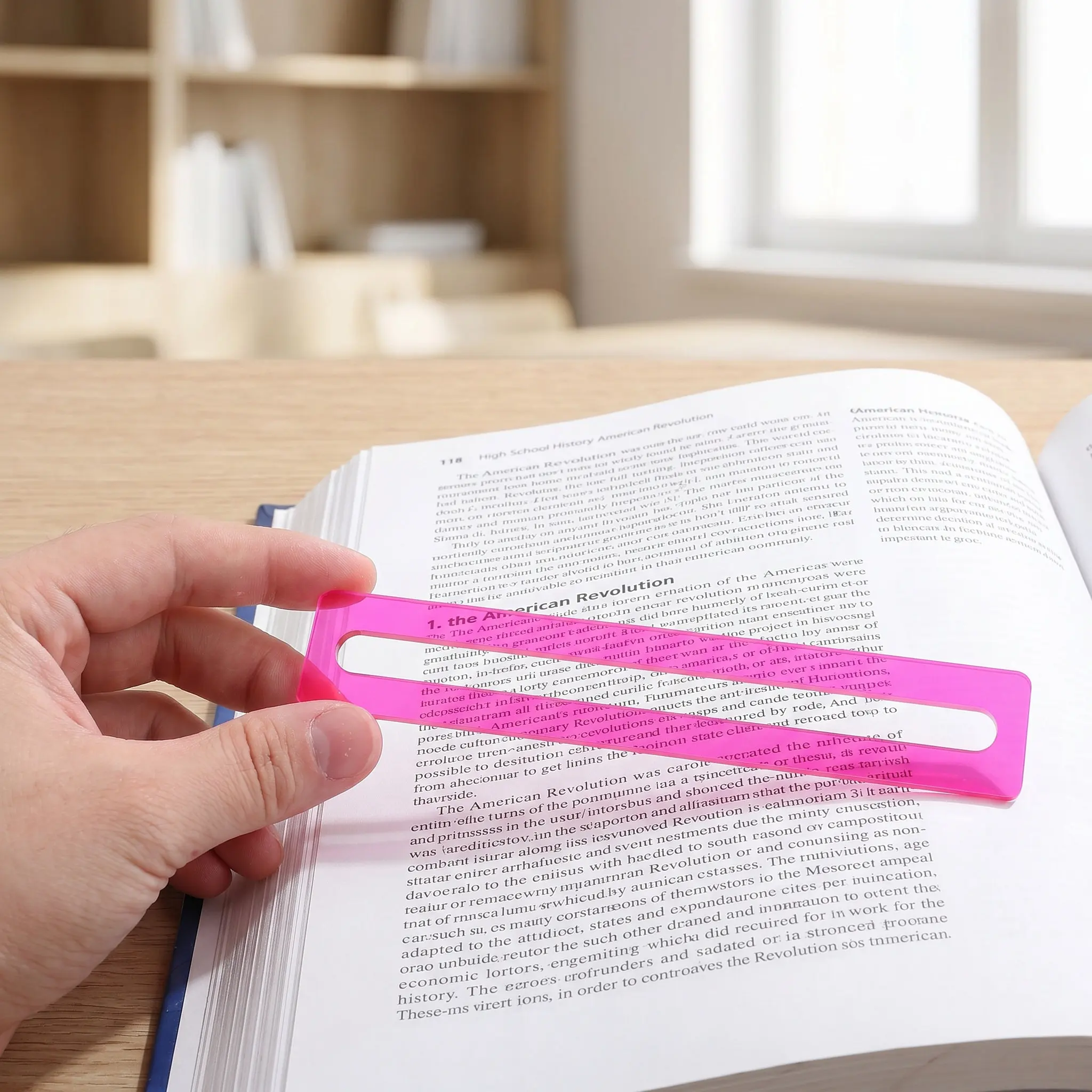 5Pcs Guided Reading Tool For Home Schooling Supplies Student Aids Color Overlays Dyslexia Colored Reader