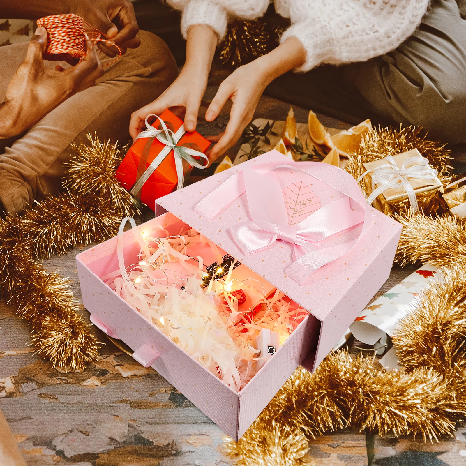 

1 Set Gift Packaging Box High Grade Valentine's Day Gift Container Lightweight Portable Festival Packaging Box for Watches