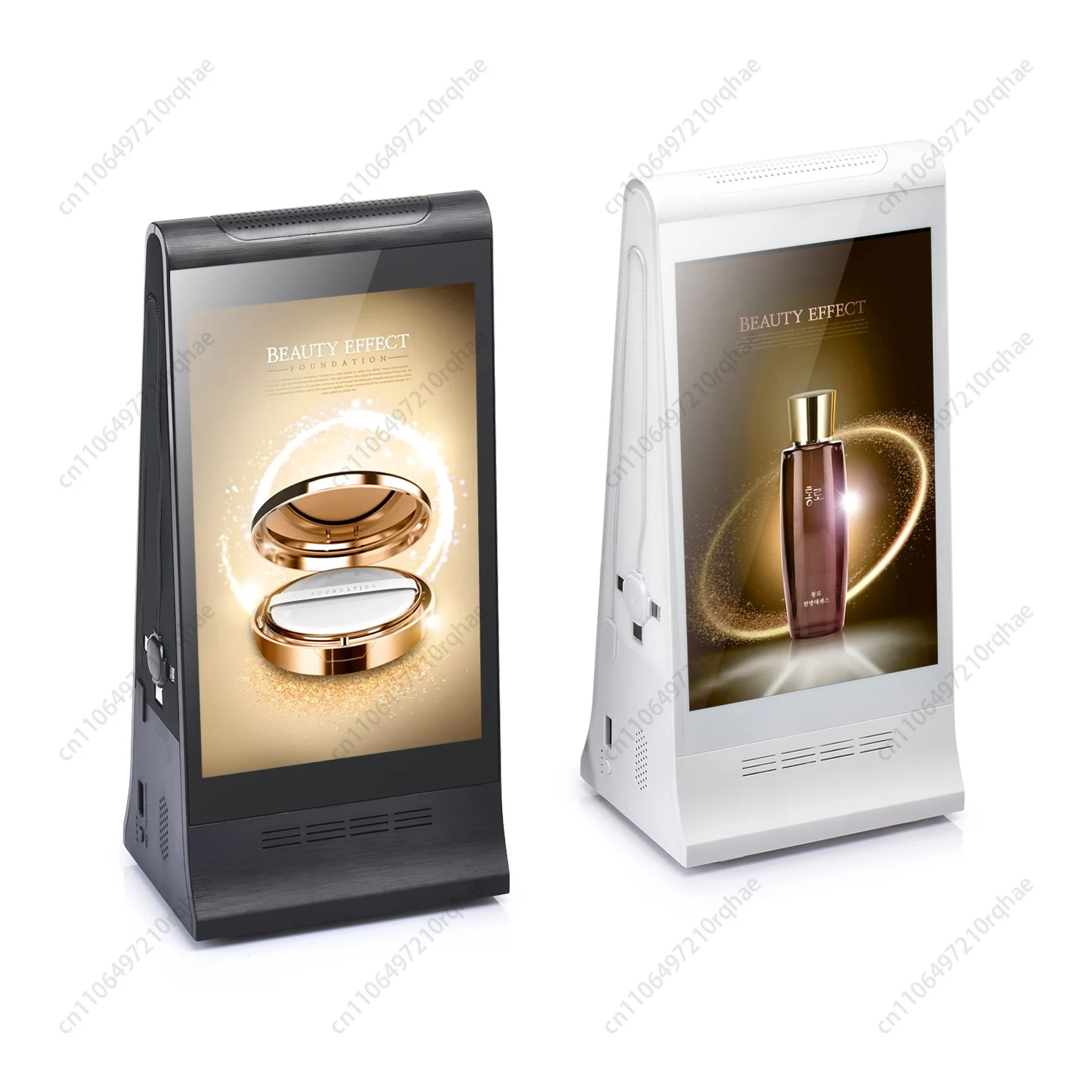 

Indoor Double 7 Inch LCD Touch Screen WiFi CMS Remotely Control Restaurant Bar Bank Table Advertising Display Digital Signage