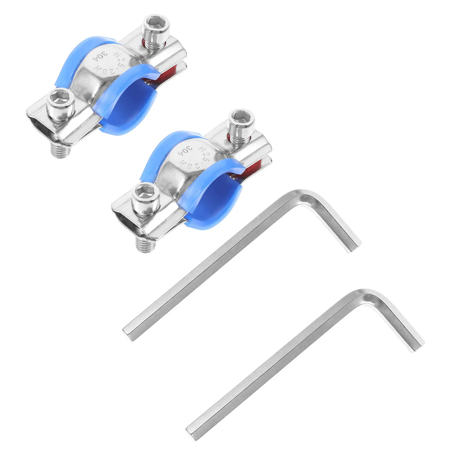 2 Office Chair Saver Kits 304 Stainless Steel Adjustable Stoppers φ25 28 Sink Repair Clamps Tube Bracket Protector Replacement
