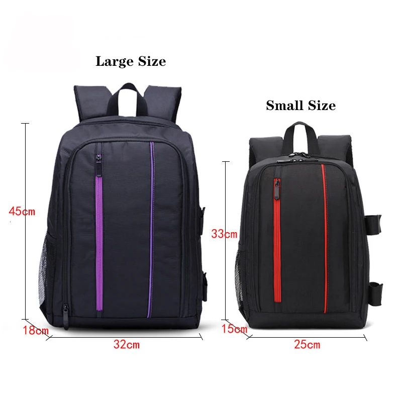 DUTRIEUX Unisex Photograph Waterproof Backpack Camera Shoulders Bags Nylon Case Fit 15.6\'\' Laptop Travel Outdoor DSLR Mochila