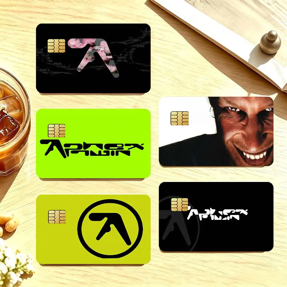 Singer A-Aphex T-Twin Credit Card Skin Stickers For Bank Card Bus Metro Cards Waterproof Anti-Scratch Gift 4PCS