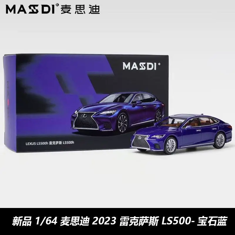 MASSDI1/64 2023 Lexus LS500h executive sedan alloy die-casting car model, Small scale ornament adult collectible, gift for boys.