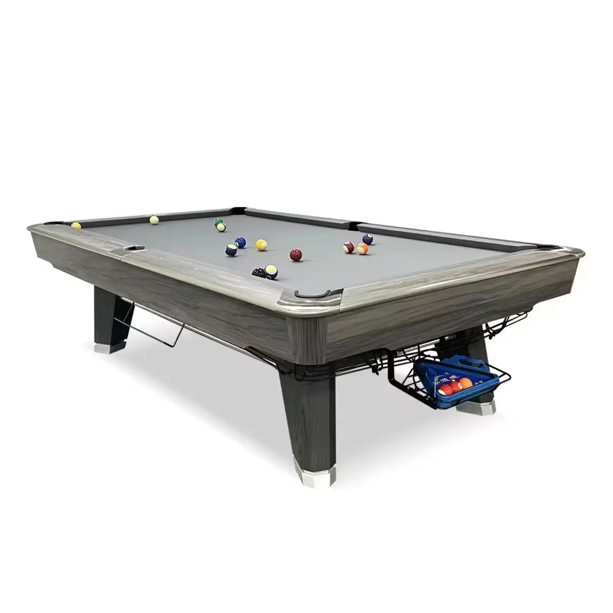 &c Hot Selling Professional High Quality Tournament 9ft Solid Wood Black Marble Slate Billiard Pool Table