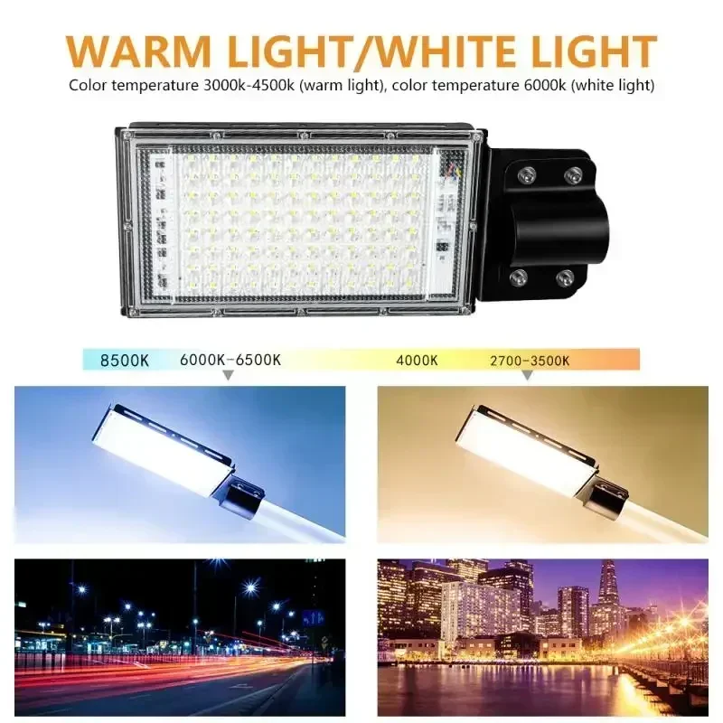 LED 투광 조명, 50W, 100W, AC 220V, 240V, 방수 IP65 야외 프로젝터 투광 조명, LED 반사판 스포트라이트 가로등 조명