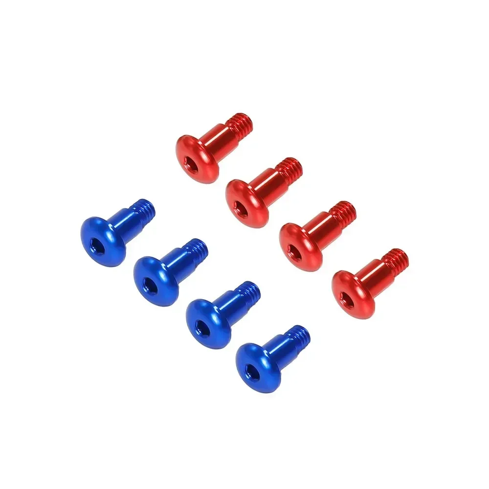 4 Uds tornillo escalonado de Metal M4 para Tamiya TT02 TT-02 TT02B 1/10 RC accesorios de piezas de actualización de coche