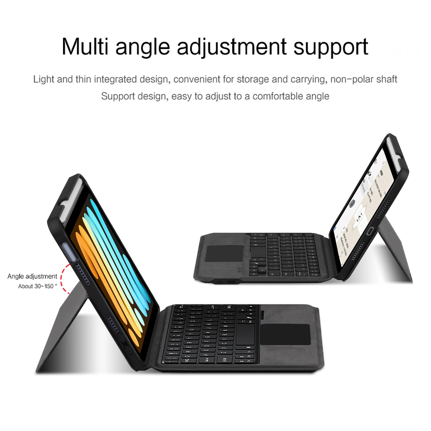 Backlight Keyboard for iPad Mini 7 Case Mini 2024 A17 Pro 8.3 inch Folio Cover Smart Keyboard with Trackpad Spanish Arabic
