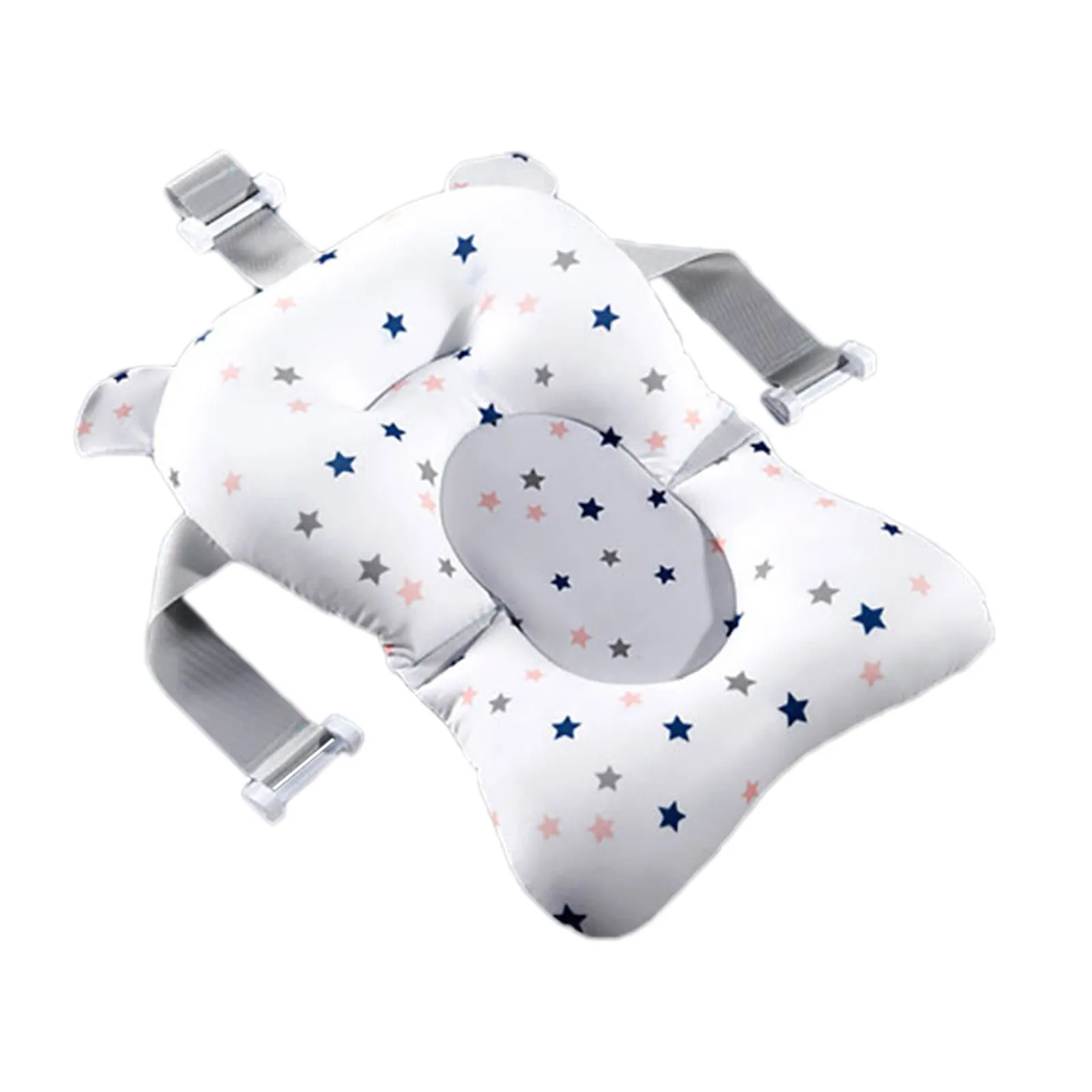 

Baby Bath Suspension Cushion Premium Support Headrest Adjustable Angle Newborn Infant Bathtub Pad for Comfortable Bathing