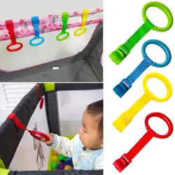 High Quality 1/4PCS Help Baby Stand Hanging Ring Bed Rings For  Playpen Pull Ring Baby Crib Hook Baby Furniture Baby Toys