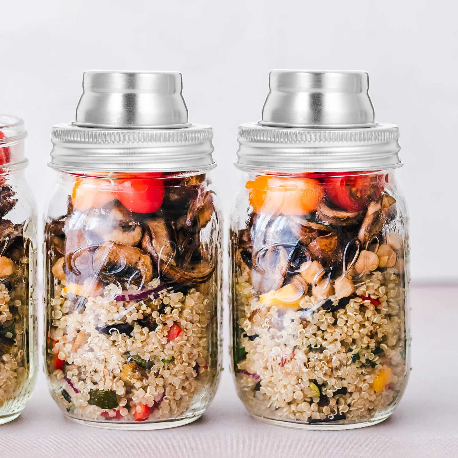 

6 Pcs Cocktail Bottle Lids Shaker Drink Multifunction Stainless Steel 304