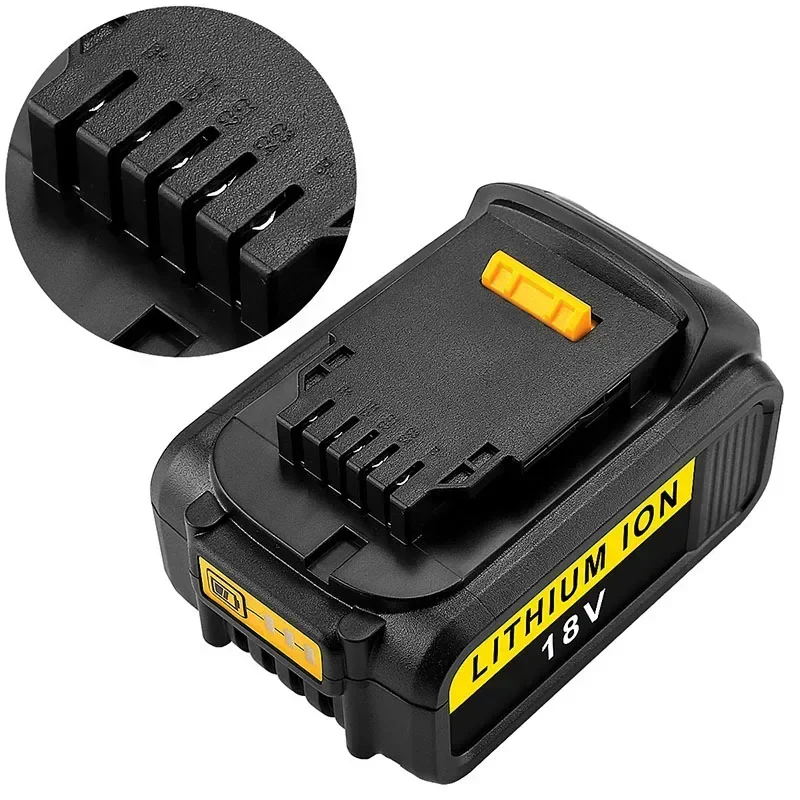 1pcs 3.0/4.0/5.0/6.0Ah 18V/20V Lithium Battery Replacement For Dewalt DCB180 DCB181 DCB182 DCB201-2 DCB200-2 DCB204-2 Power Tool