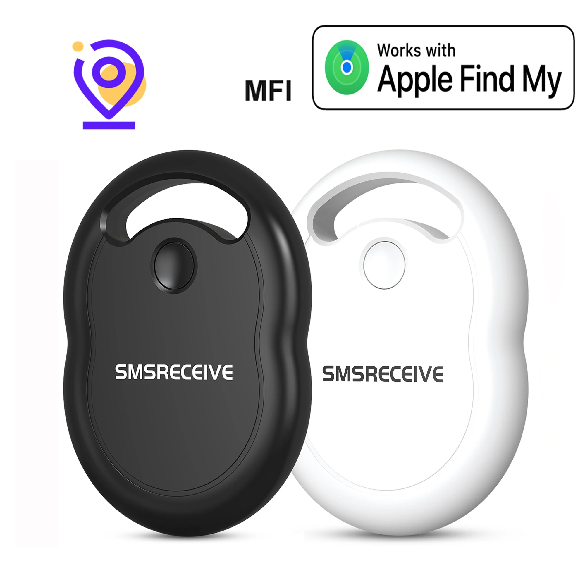 Mini GPS Tracker Smart Find Locator Work with Apple Find My APP Anti-Lost Finder For Bag Key Wallet Tracker Key Finder