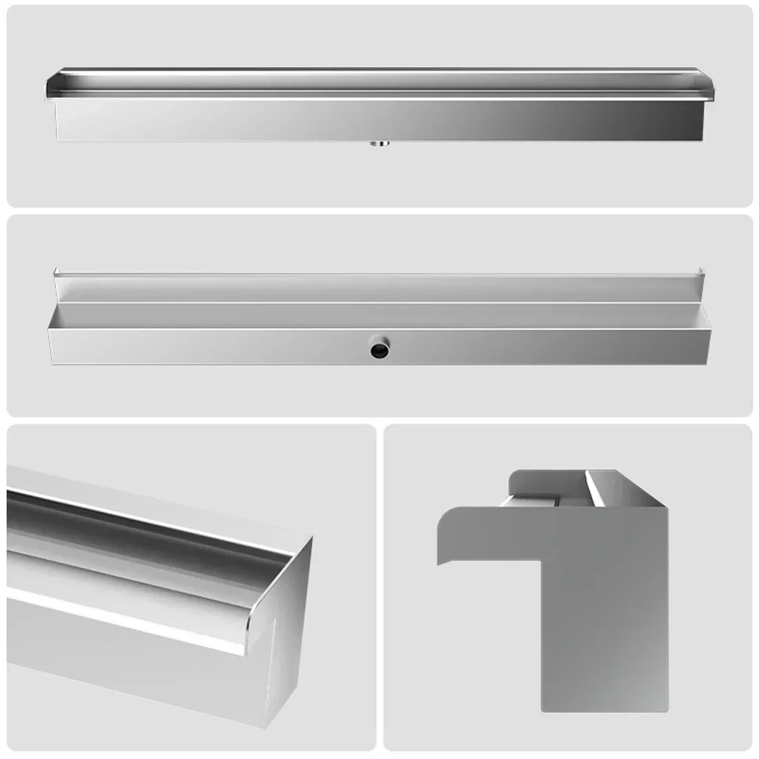 Full Set Waterfall Sprayer with LED & Water Pump - For Curtain Wall Fountain, Spillway & Waterfall Outlet