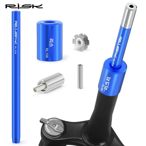 RISK 자전거 포크 스타 너트 제거 및 설치 도구 해바라기 코어 슬리브 도구 (28.6mm 로드 바이크 프론트 포크 스티어러 드라이버용) RISK 자전거 포크 스타 너트 제거 및 설치 도구 해바라기 코어 슬리브 도구 (28.6mm 로드 바이크 프론트 포크 스티어러 드라이버용)