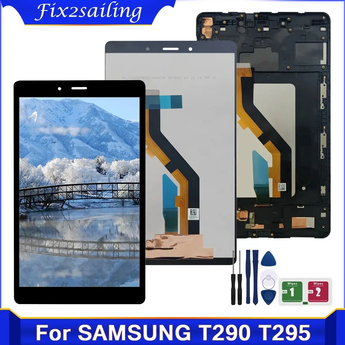 8\'\' For Samsung Tab A 8.0 2019 SM-T290 SM-T295 T290 T295 LCD Display With Touch Screen Digitizer Assembly Replacement