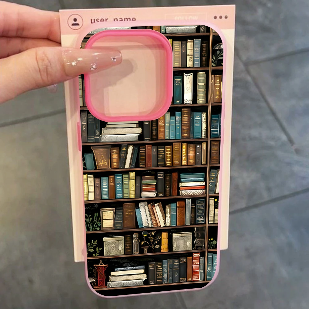 für Xiaomi Redmi Note 14 13 12 11 10 Pro Plus 4G 5G Redmi 14C 13C 15C Retro-Bücherregal-Muster Kunst-Handyhülle Silikon-TPU-Cover – Detail 7