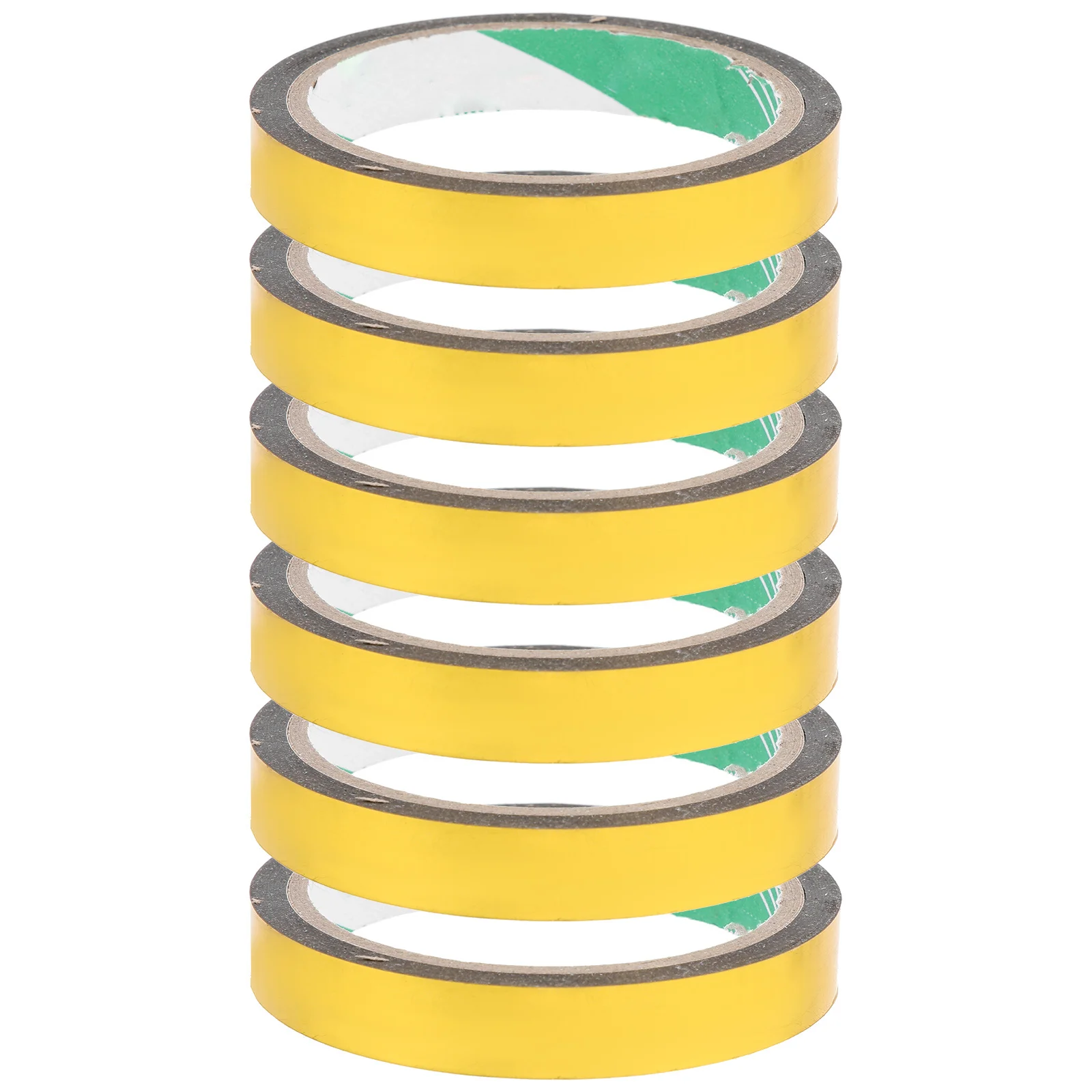 6 لفات مرآة ذهبية اشي الشريط ذاتية اللصق شريط معدني لتقوم بها بنفسك تغليف الهدايا سجل القصاصات ديكور الفن الحرفية القرطاسية