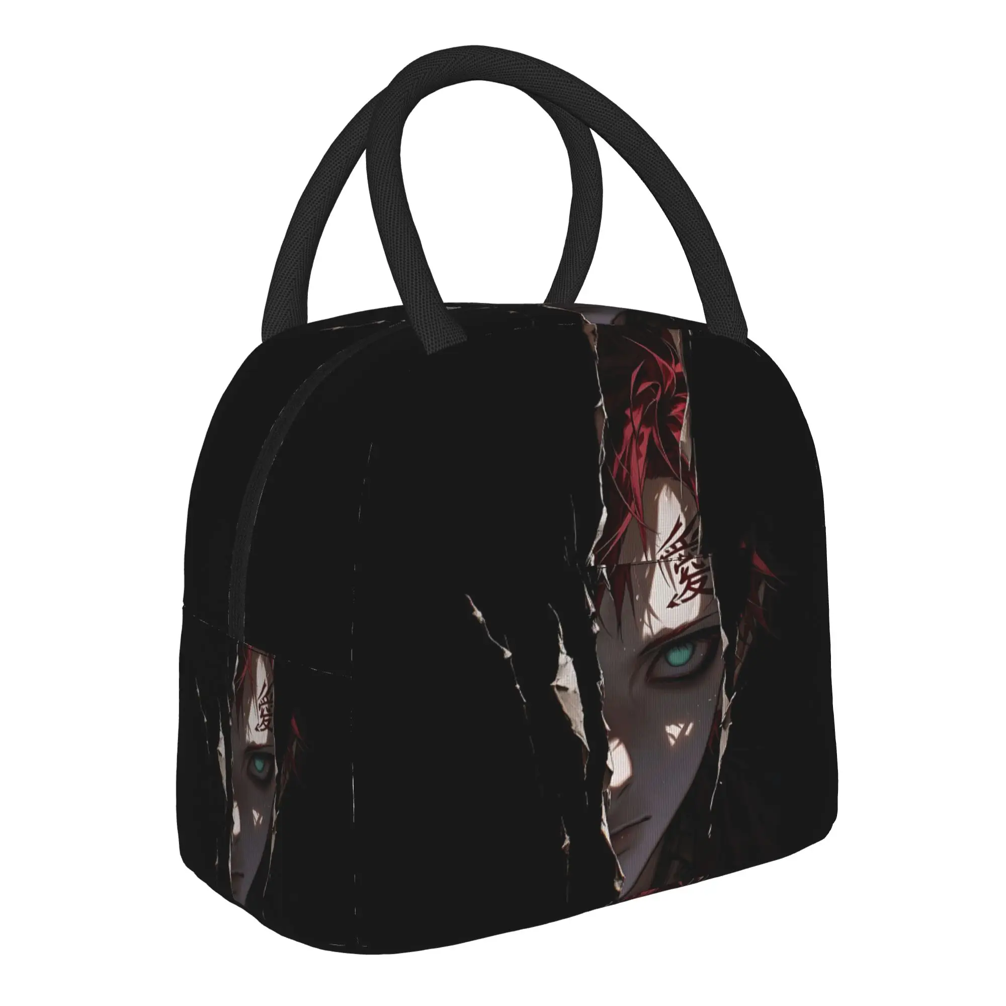 Naruto Anime Theme Handbag Insulated Lunch Bag Insulation Bento Pack Rice Bag  bolsa Student Bento Lunch Handbag