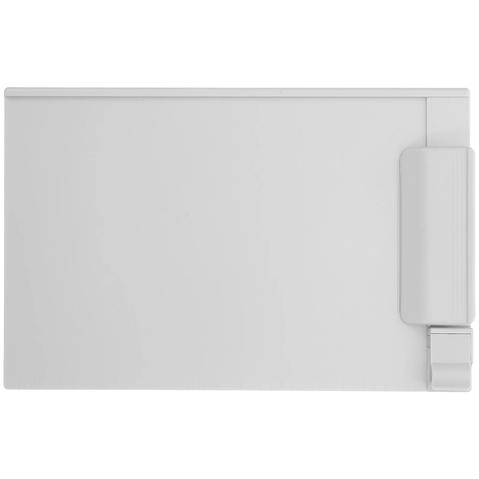 

A5 Plastic Profile Clipboard Clip Board Paper Holder With Scale Pen Holder For School Classroom Office Business Meeting
