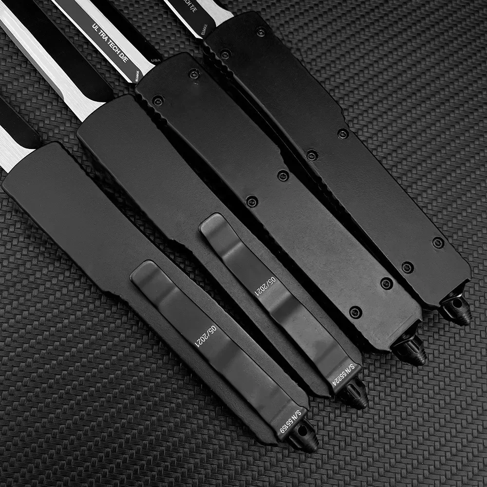 4 Styles Micr UT 70 Pocket Folding Knife D2 Blade Aluminum Alloy Handles Outdoor Tactical Knife EDC Tools Camping Hunting Knives