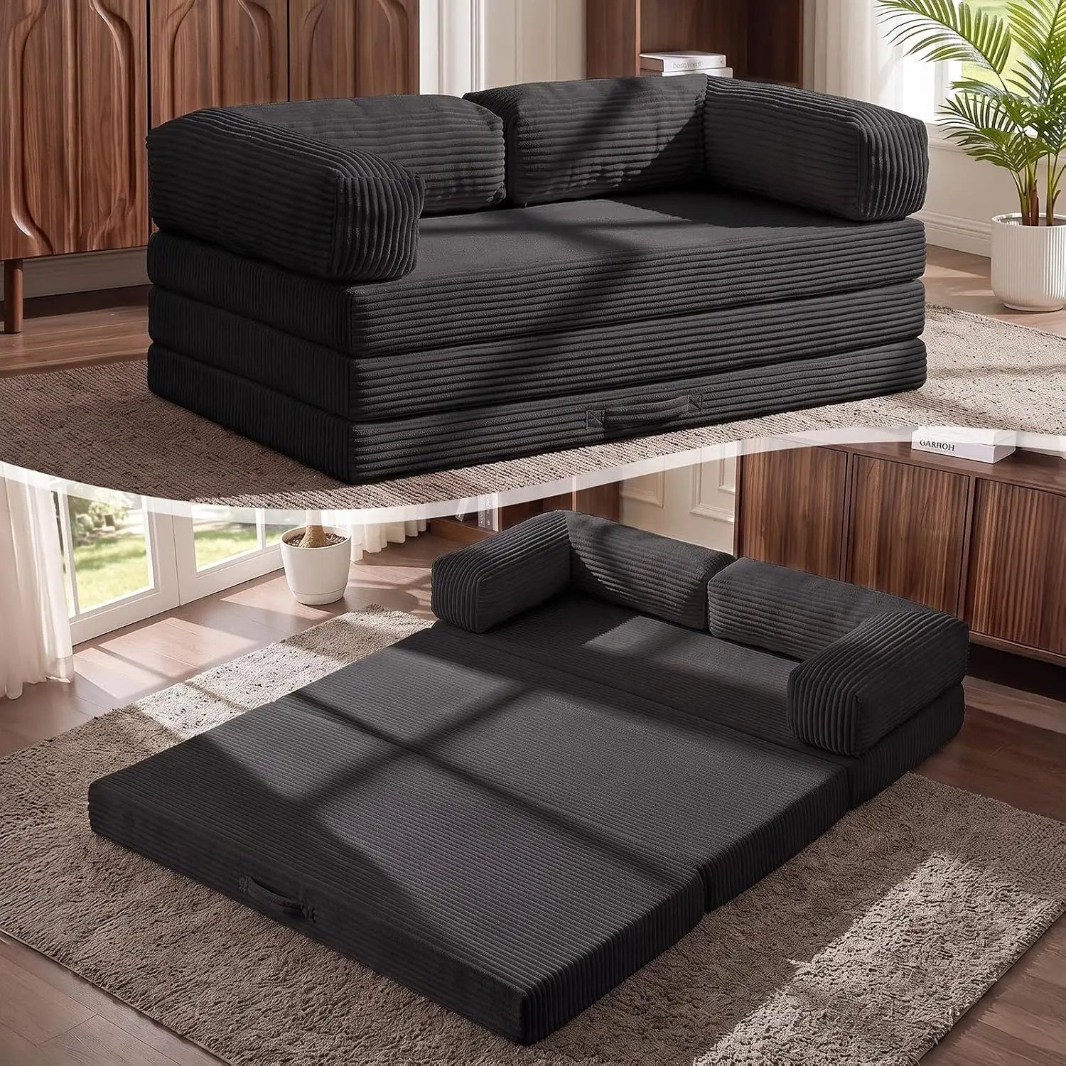 5-in-1 Convertible Sofa Bed,60