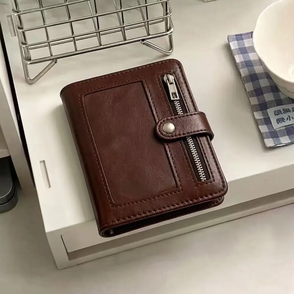 Multi-functional PU Leather Binder Notebook with Photo Window 5-Ring Loose-Leaf Pocket Journal Detachable Note Pad School Office