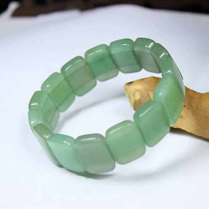 

Natural Dongling Jade Hand Row Men's and Women's Bracelets Jade Bracelets