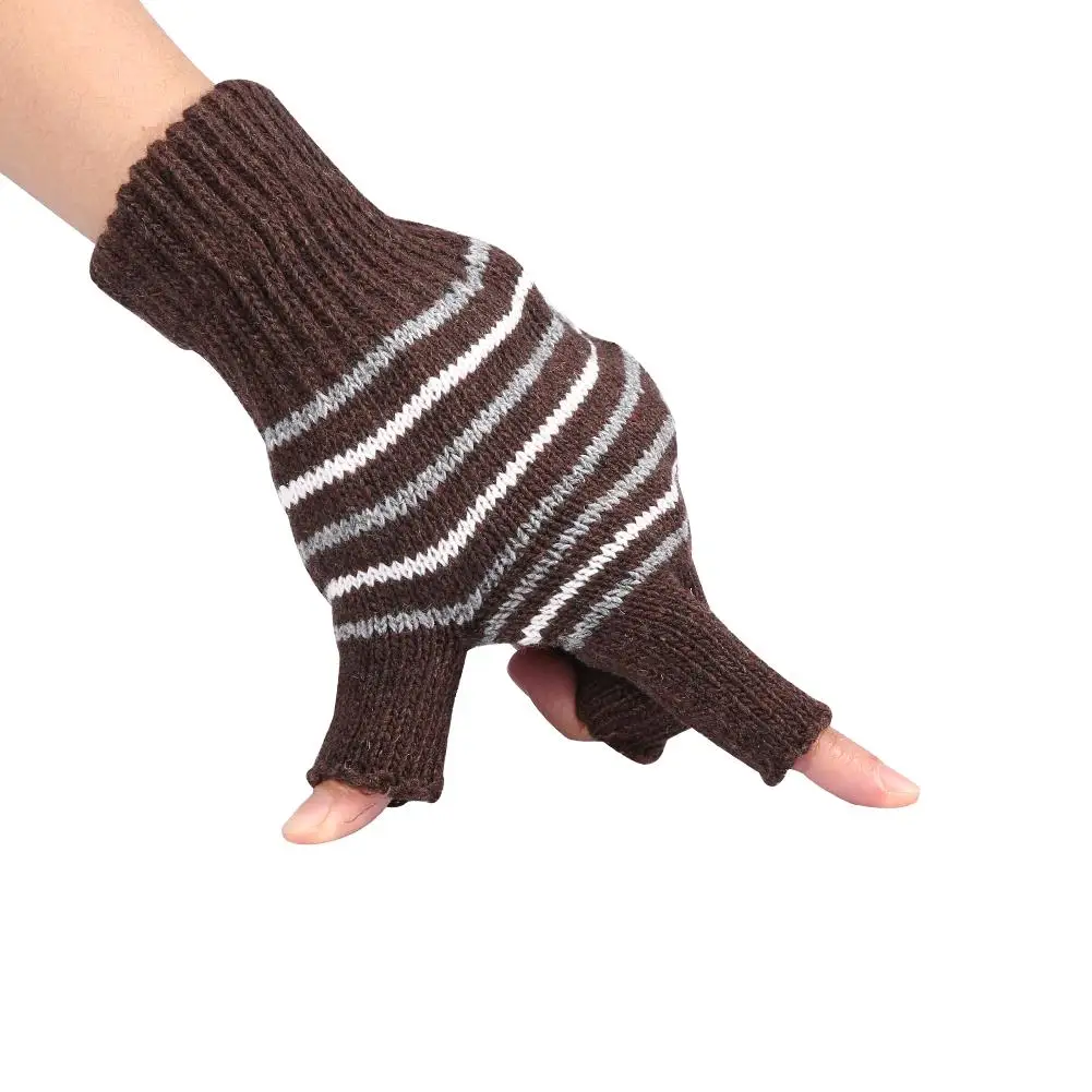 USB Heated Half Finger Gloves Winter Warm Mittens for Men Women 5V Heating - Keep Warm