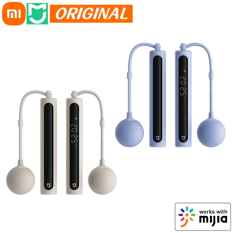 Nowy Xiaomi Mijia Smart Rope Skipping 2 Precyzyjne liczenie Cyfrowy wyświetlacz Bluetooth 5.1 Analiza danych Praca dla aplikacji Mihome