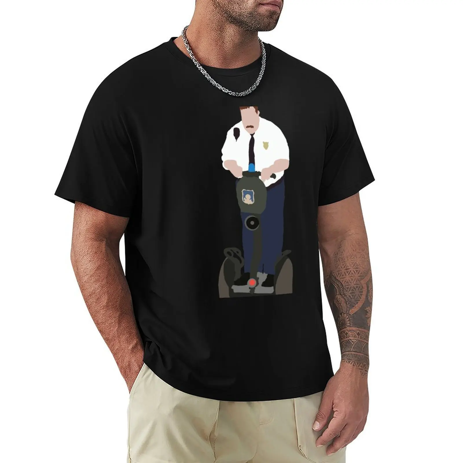 Paul Blart T-Shirt Basic Short Sleeve Cotton Blend T-Shirt