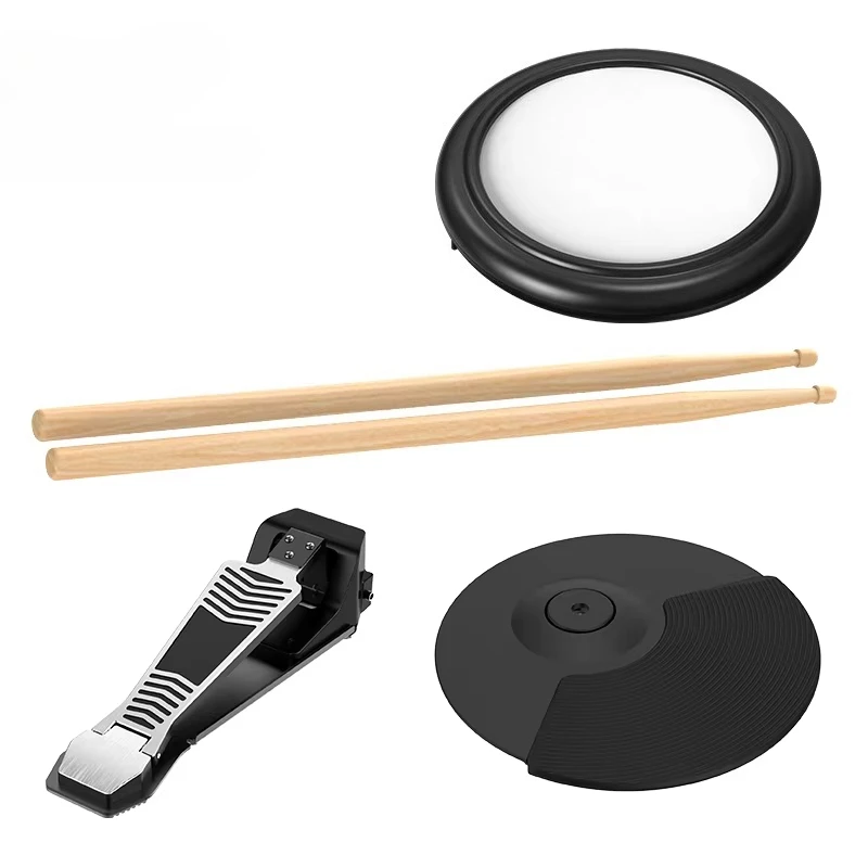 Wholesale Beginner Electric Drum Kit 4 Drums 3 Cymbals Professional Musical Instruments Electronic Drum