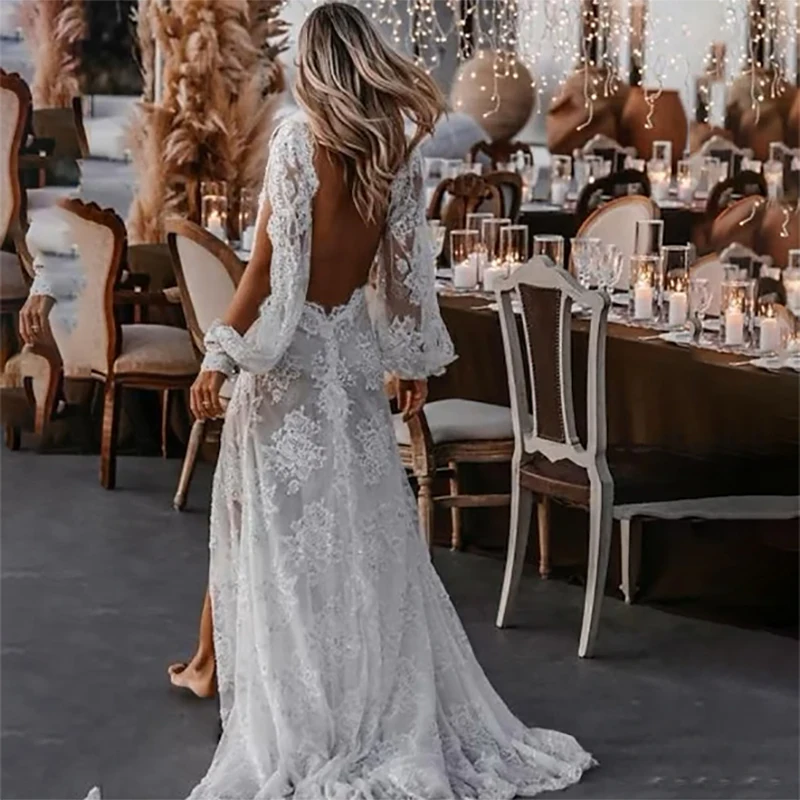 Рисунок 3 - Богемные свадебные платья Кружевное