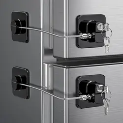 Baby Safety Refrigerator Lock with Keys Infant Security Cabinet Locks Sliding Closet Door Locks Baby Security Protection