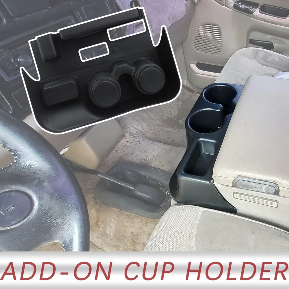 A48P-Cup Holder Center Console For Dodge Ram 1500 2500 3500 1999-2001 Front Seat Add-On Tray Insert SS281AZAA