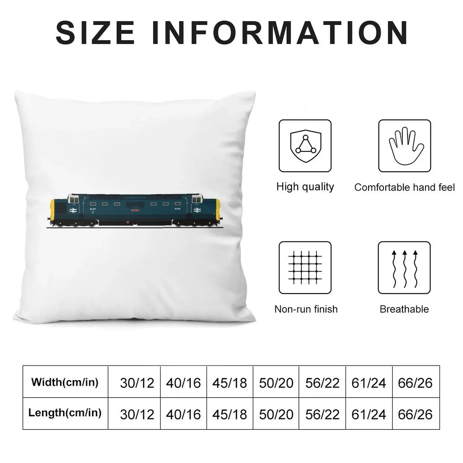 DELTIC LOCOMOTIVE Throw Pillow Custom Cushion Photo Pillow Cases covers for pillows pillow cover christmas