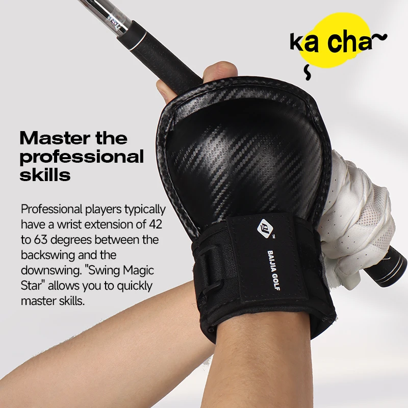 BaiJia Golf Chipping Wrist Angle Corrector Golf Swing Training Aid Hold Wrist Brace Band Trainer Corrector for All Golfers