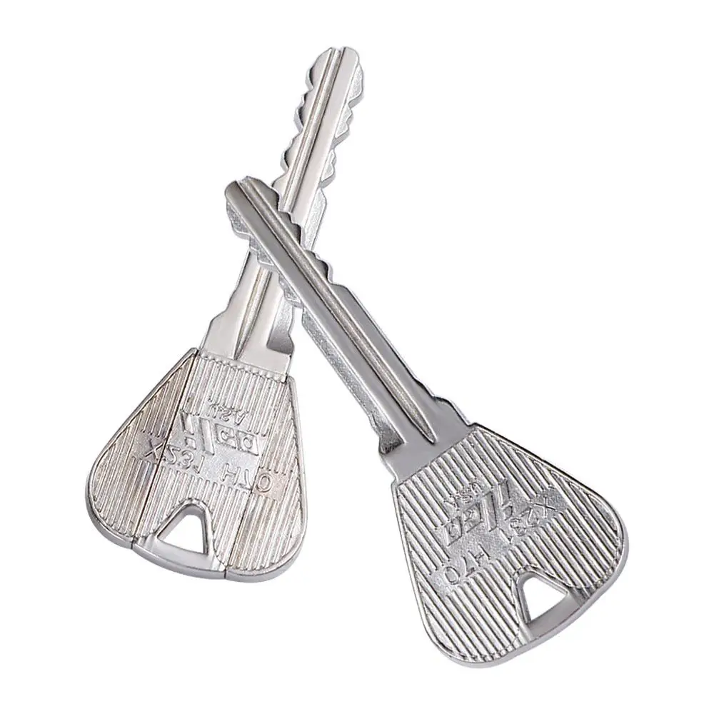 Juguetes Divertidos de rendimiento de primer plano, accesorios mágicos, regalos, llave plegable mágica, llave plegable a través de la botella, trucos de magia, llave mágica