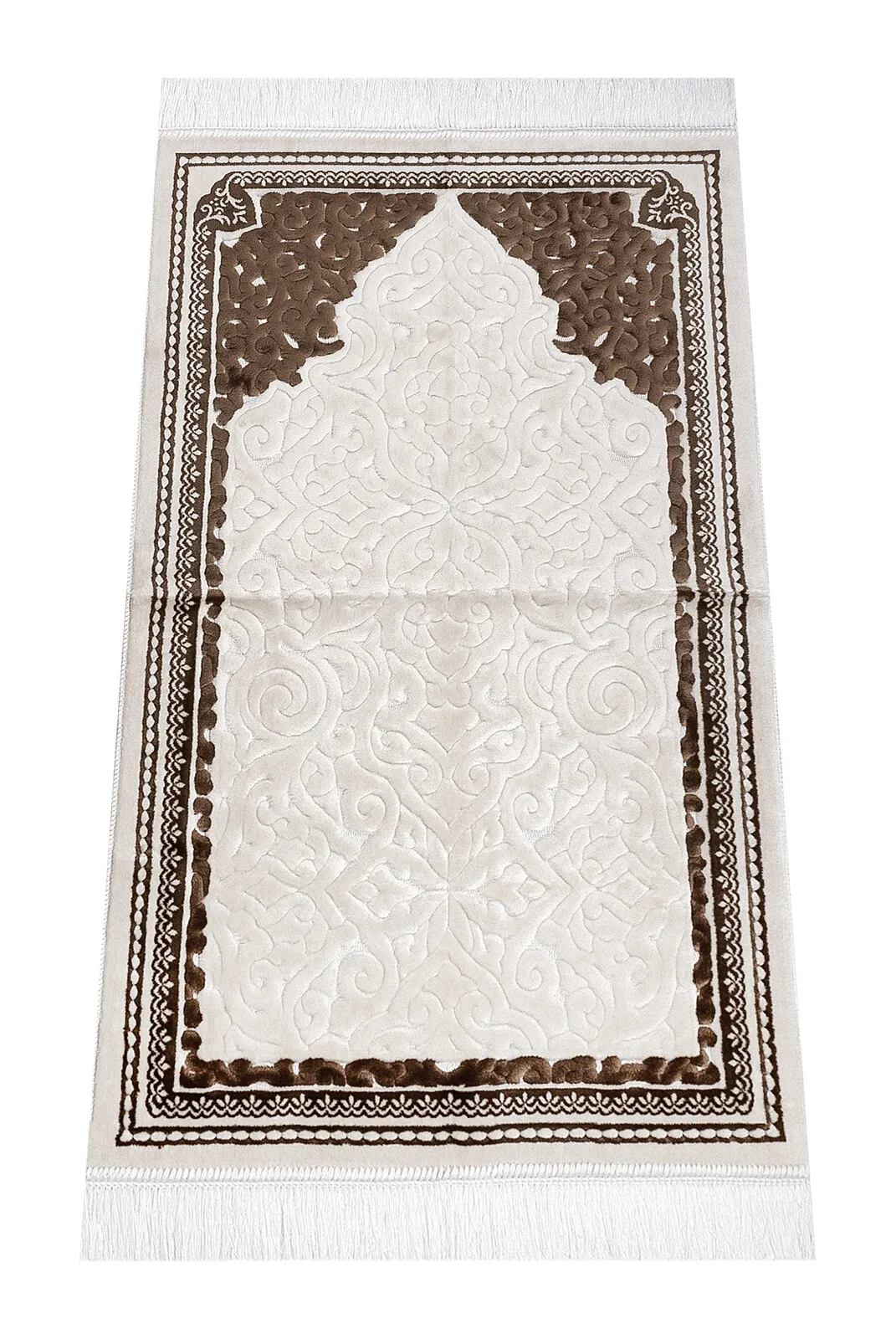 Sina Velvet prayer rug brown Sheet of Muslim Islamic Prayer Mat Holy Quraan Islamic Mats