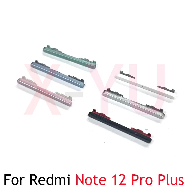 For Xiaomi Redmi Note 12 Pro Plus Pro+ Power Button ON OFF Volume Up Down Side Button Key Replacement Parts