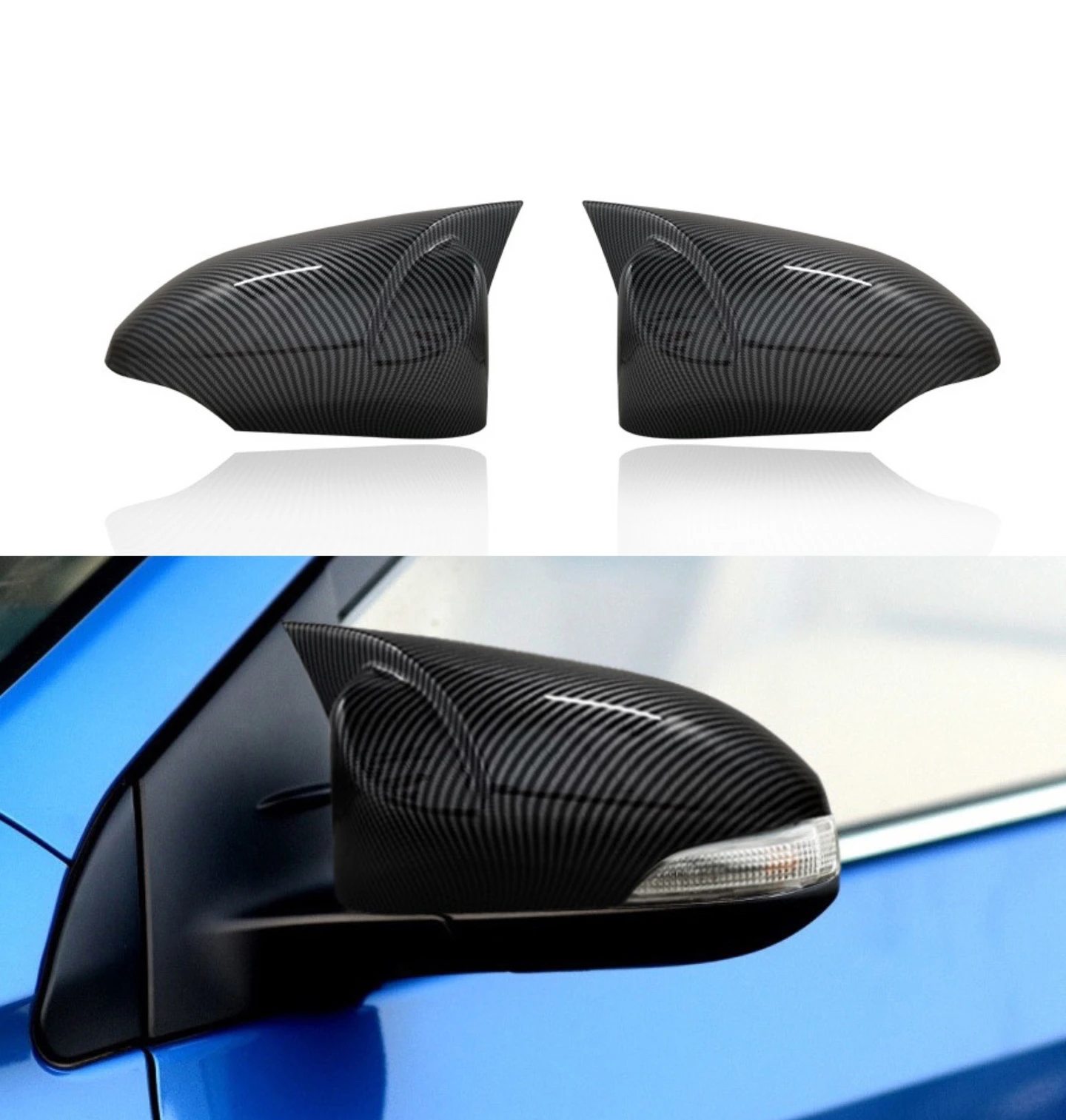 

Fit For Toyota Corolla 2014 2015 2016 2017 2018 Rearview Side Mirror Trim Cover Shell Sticker Car Styling