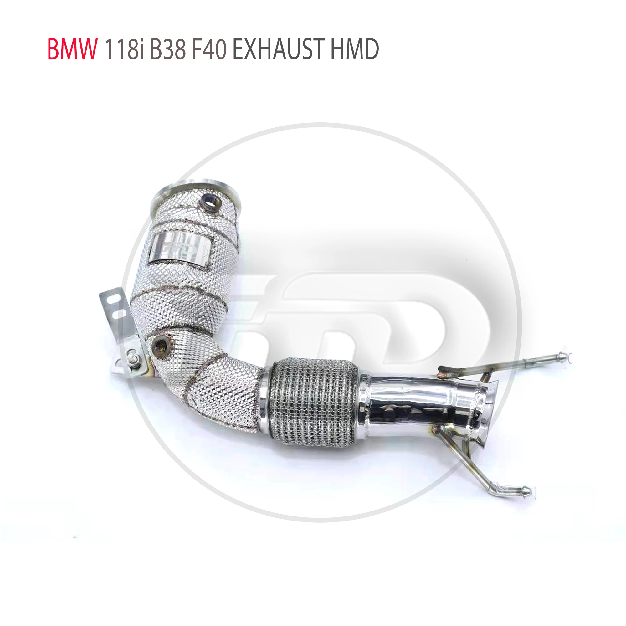 HMD Exhaust System High flow performance downpipe for BMW 118i F40 B38 engine 1.5T catalytic head with no catalytic head Downpip