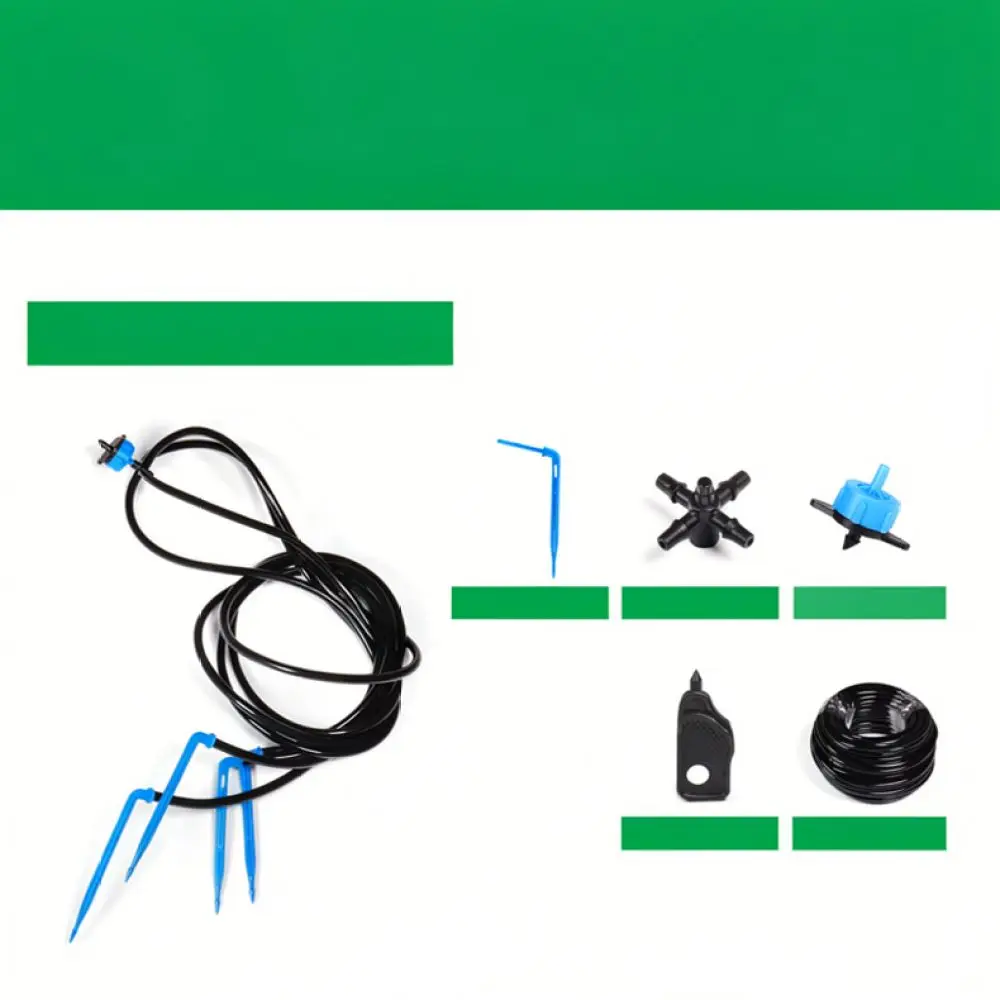 Garden Drip Irrigation Kit For Greenhouse Potted Plants Watering System Flow Stabilizer Emitter Accessories