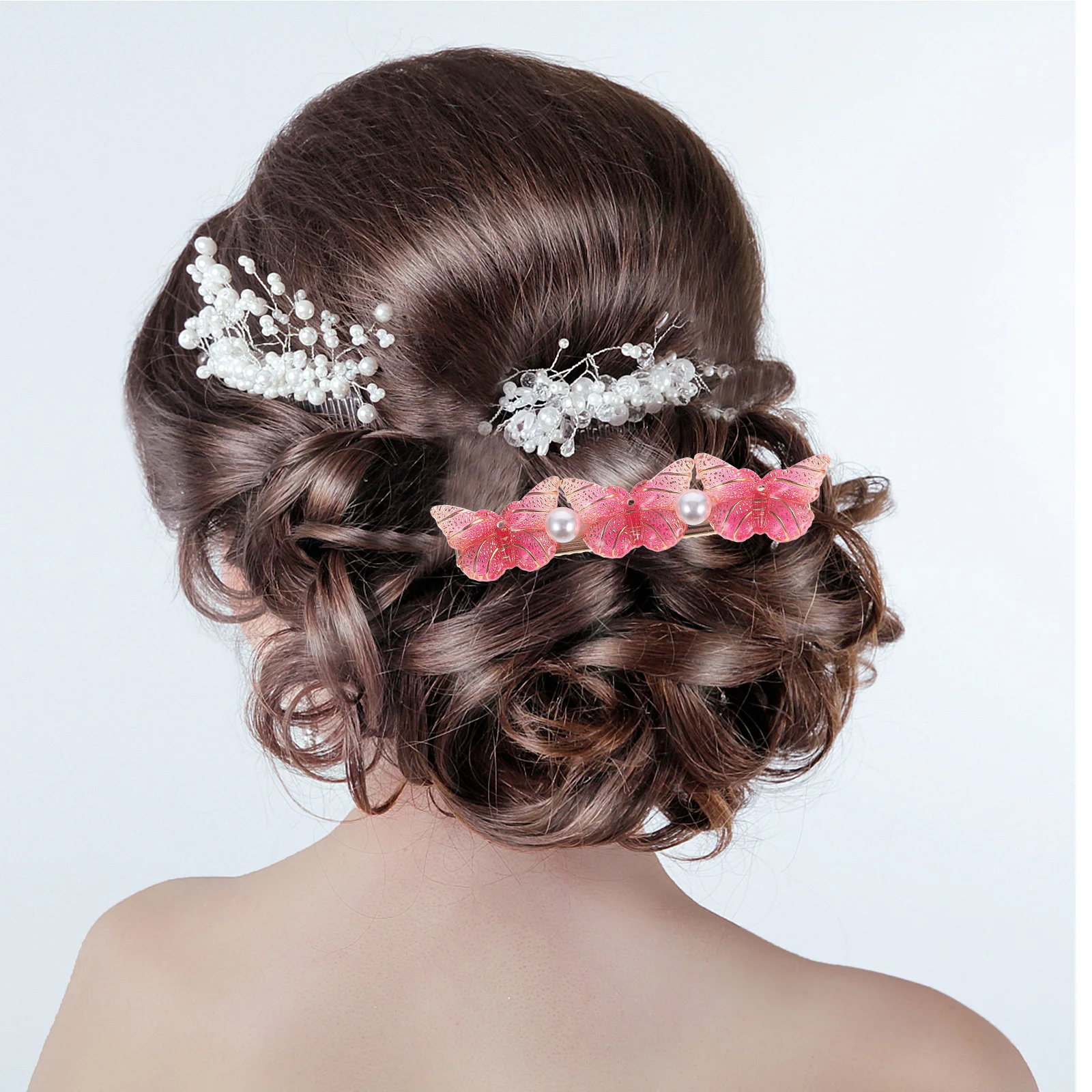 

3pcs Butterfly Hair Clips Girls Accessories Short Grace Small Clips for Kids Ages 8 12 Hair Accessories Kawaii Barrettes
