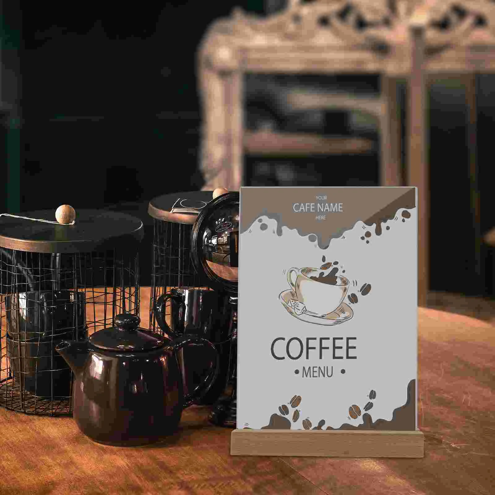 Wedding Table Number Frame Sign Picture Holders for Tables Menu Stand Acrylic Stands Display