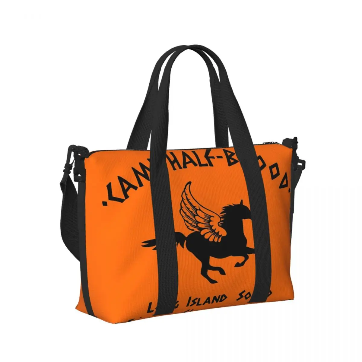 

Пляжная дорожная сумка на заказ CAMP HALF-BLOOD, большая вместительная сумка-тоут для тренажерного зала, йоги, женская дорожная сумка для покупок