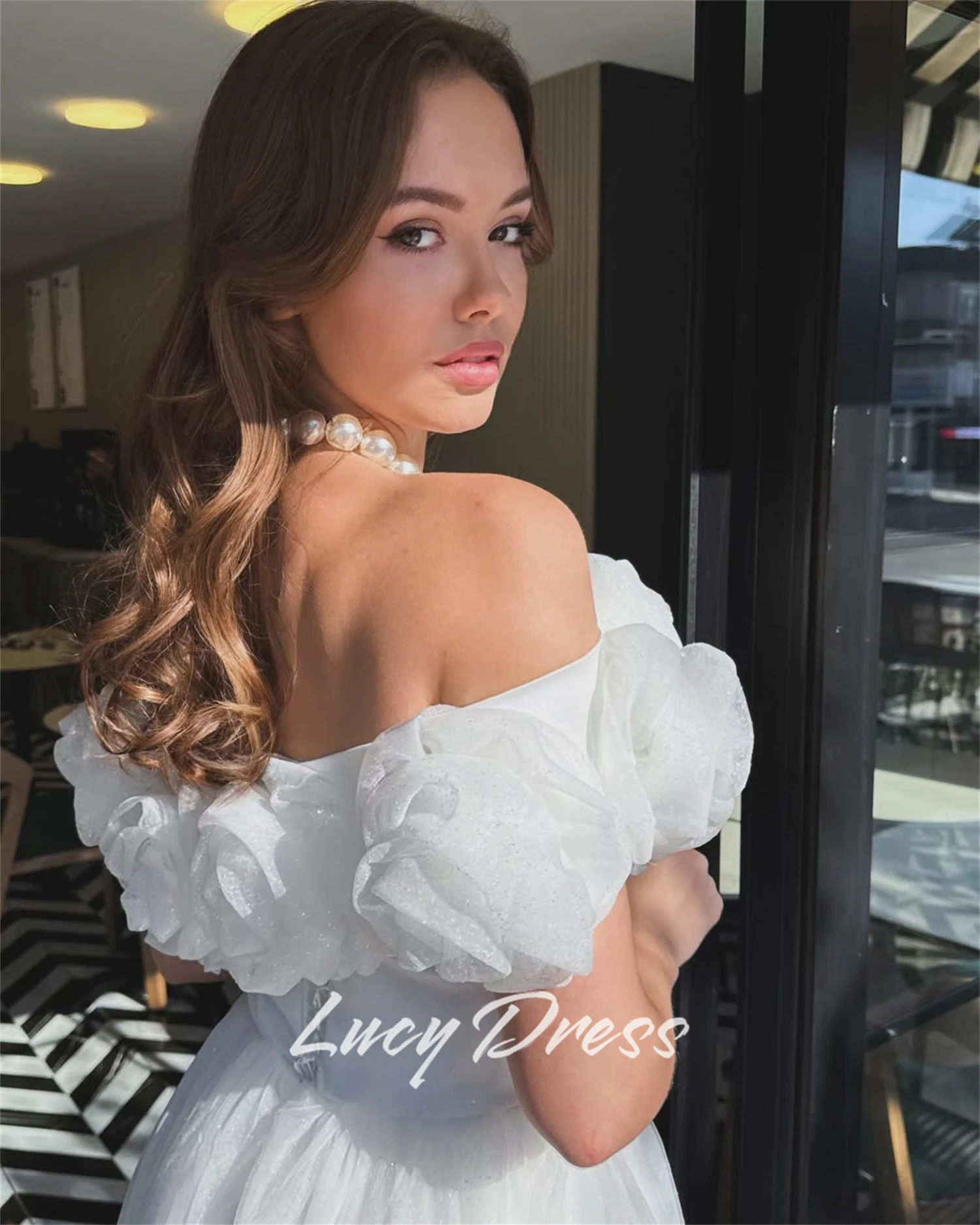 Lucy ที่กําหนดเองผู้หญิงชุดราตรี Sharon Happy ชุดราตรีชุดแต่งงานชุดราตรี Elegant party dress Dresses gala