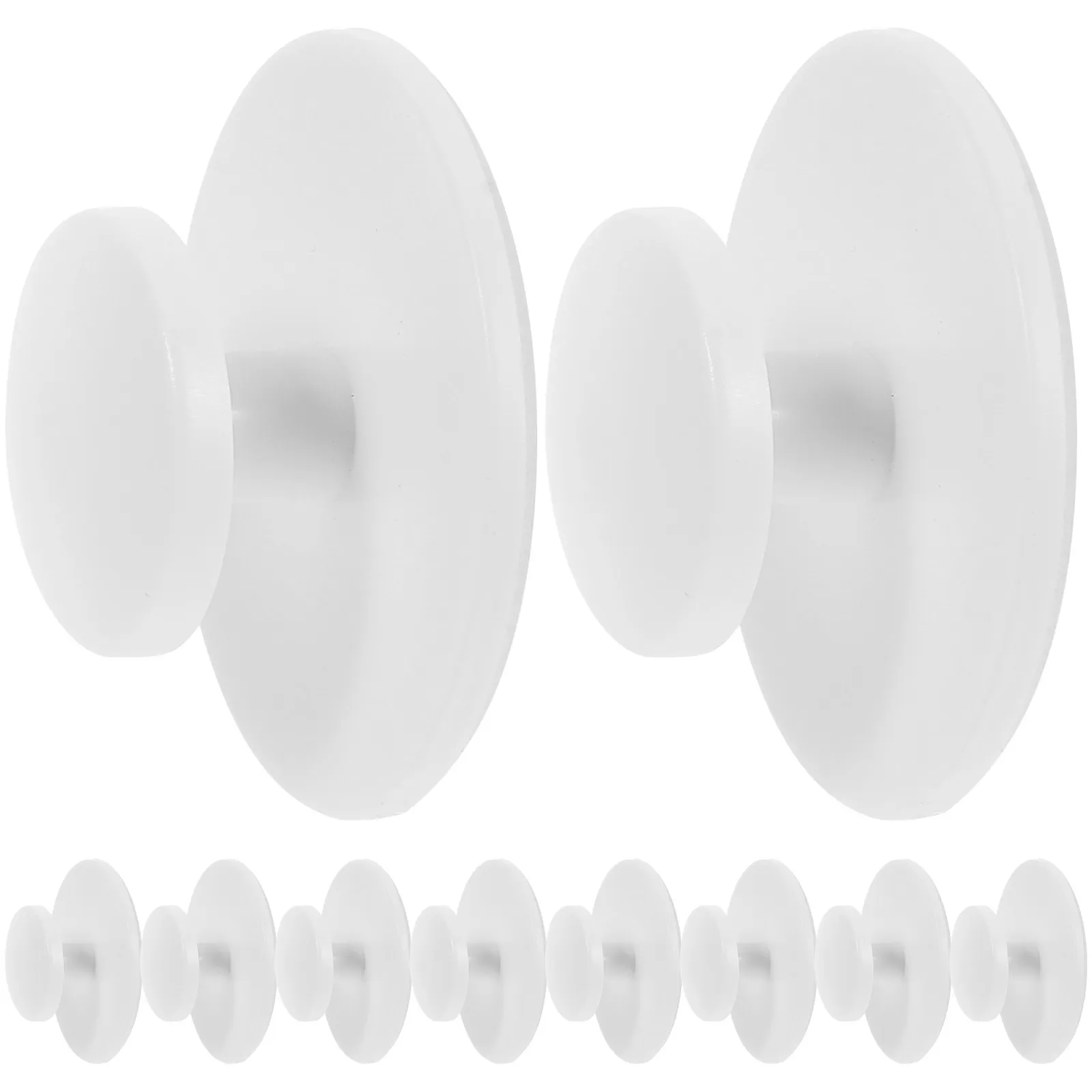 10 Pcs Self Adhesive Cabinet Door Handles Suction Cup Hook Drawer Door Knobs Self-Stick Sticker Cabinet Mini Handle Helper
