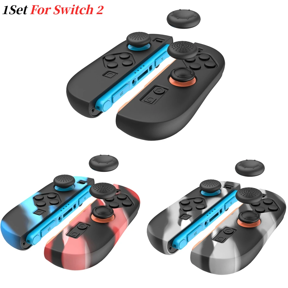 

For Switch 2 Silicone Grip Cover &Thumbstick Cap, Handheld Game Console Rocker Cap &Protective Case Accessory for NS2 Button